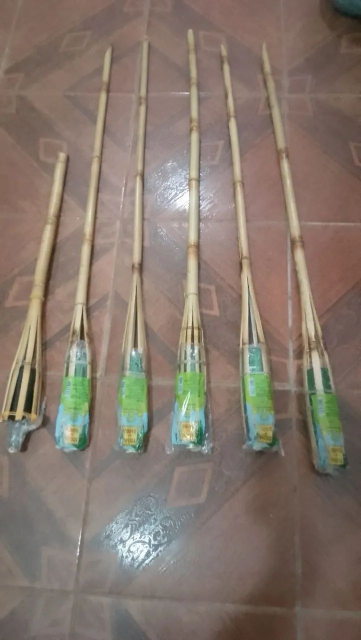 Lamparina de bambu
