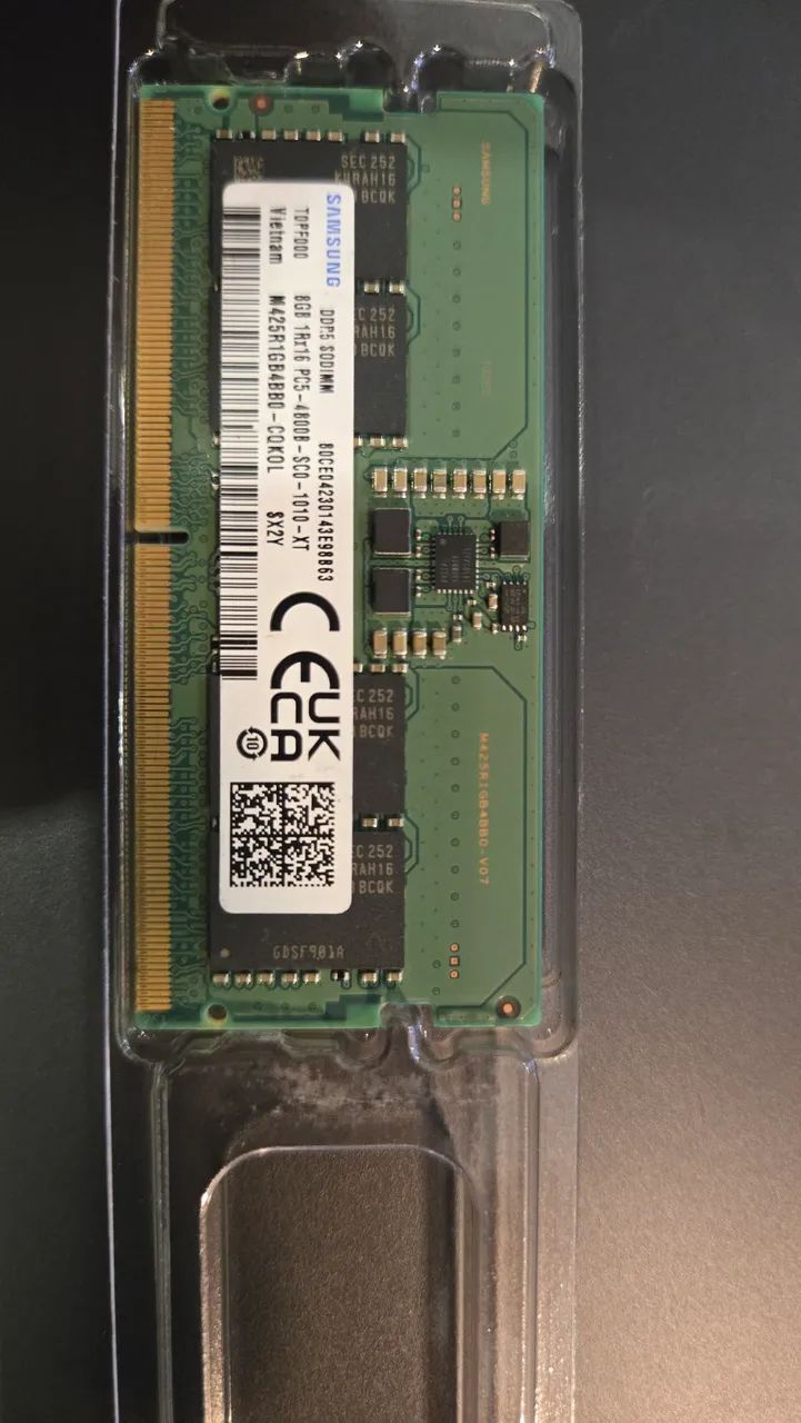 8gb DDR5 para Notebook Nova - SODIMM 4800B - SAMSUNG - Foto 2