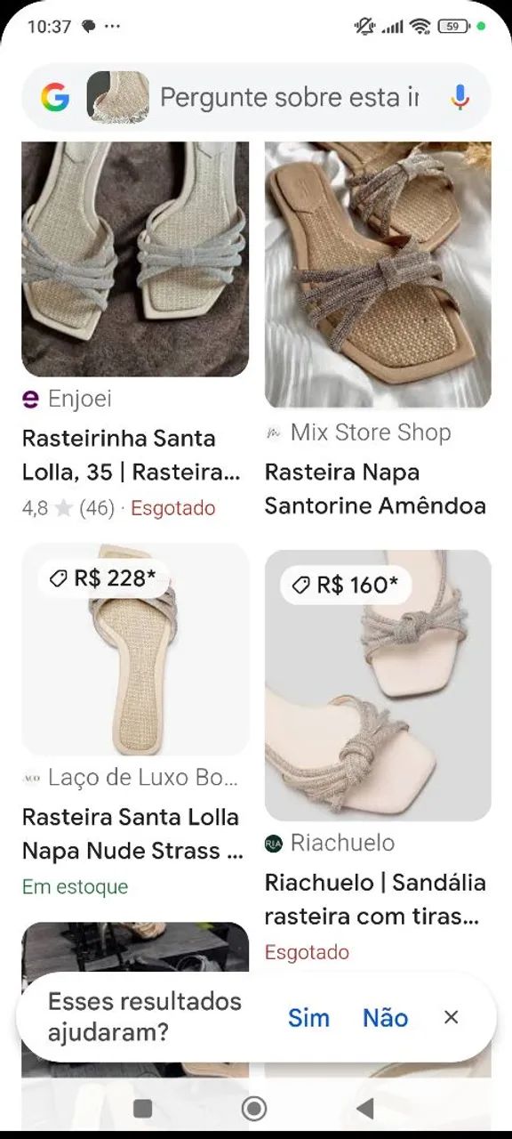 Rasteirinha n38 Sta Lolla nova - Foto 4