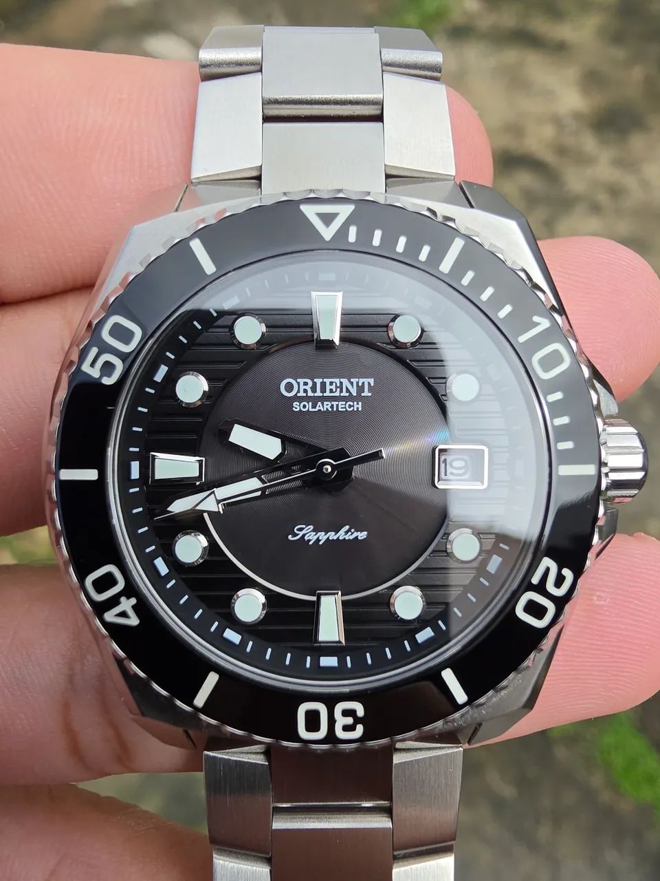Relógio Masculino Orient Solartech Elite Diver - Foto 5
