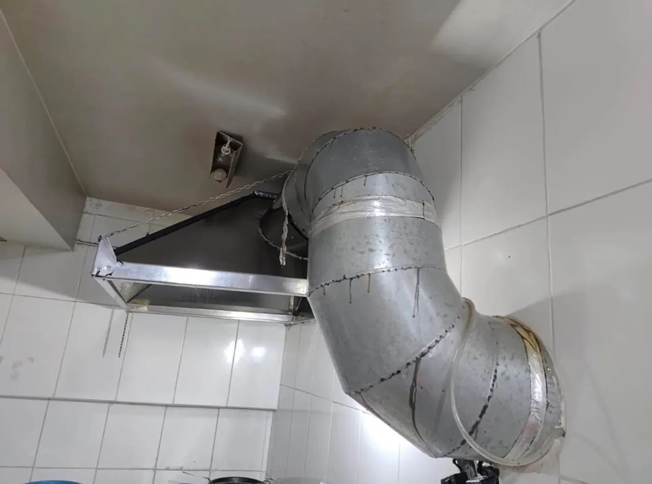 Coifa + motor para restaurante 
