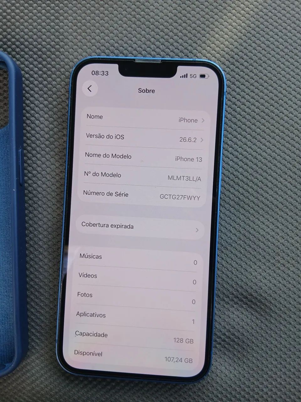 Vendo iphone 13 128g lilás todo original  - Foto 4