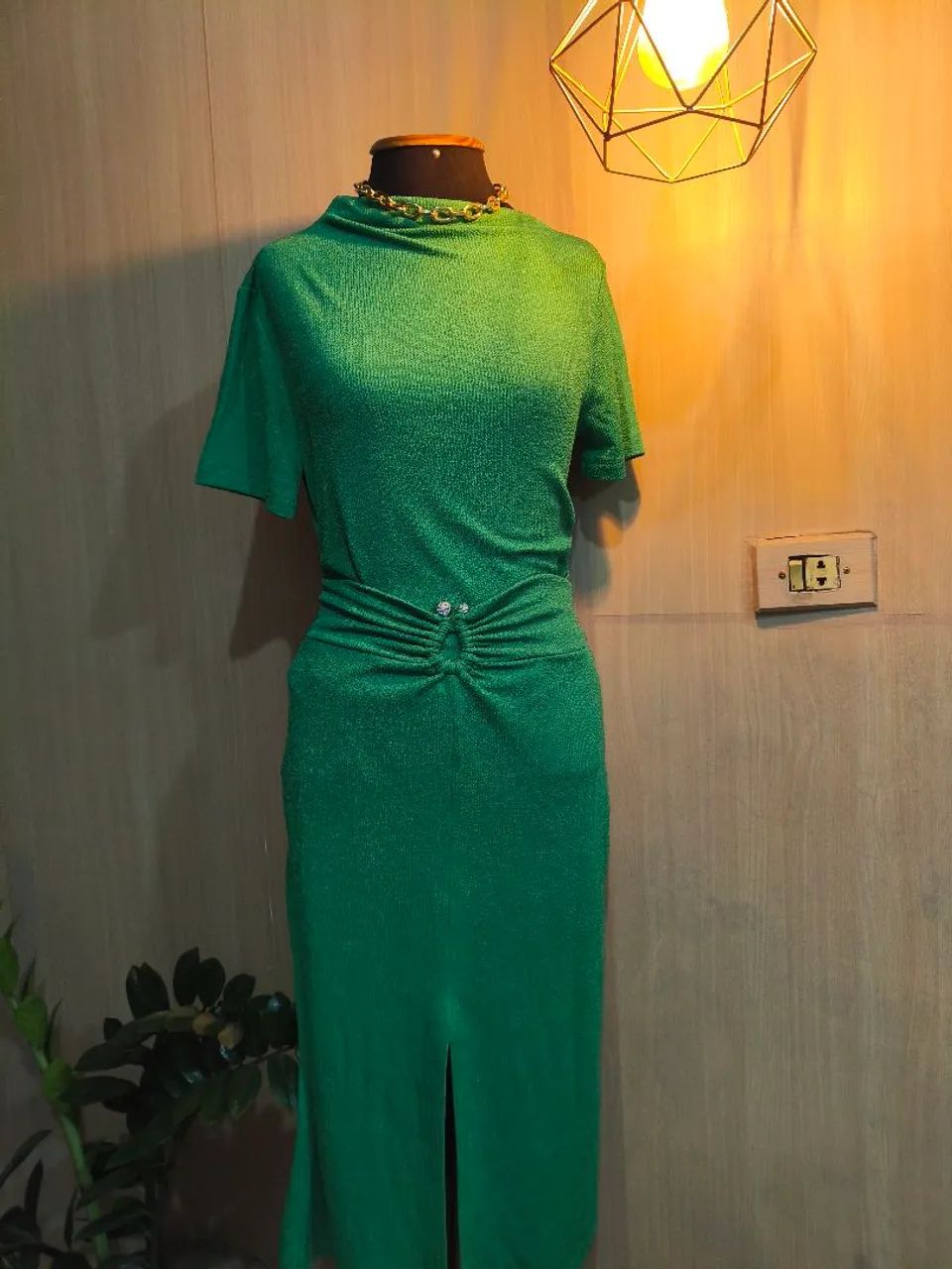 Vestido verde Tam até 42 lindo  - Foto 5