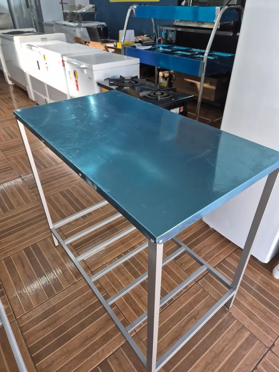 Mesa de inox Nova 1 metro  - Foto 3