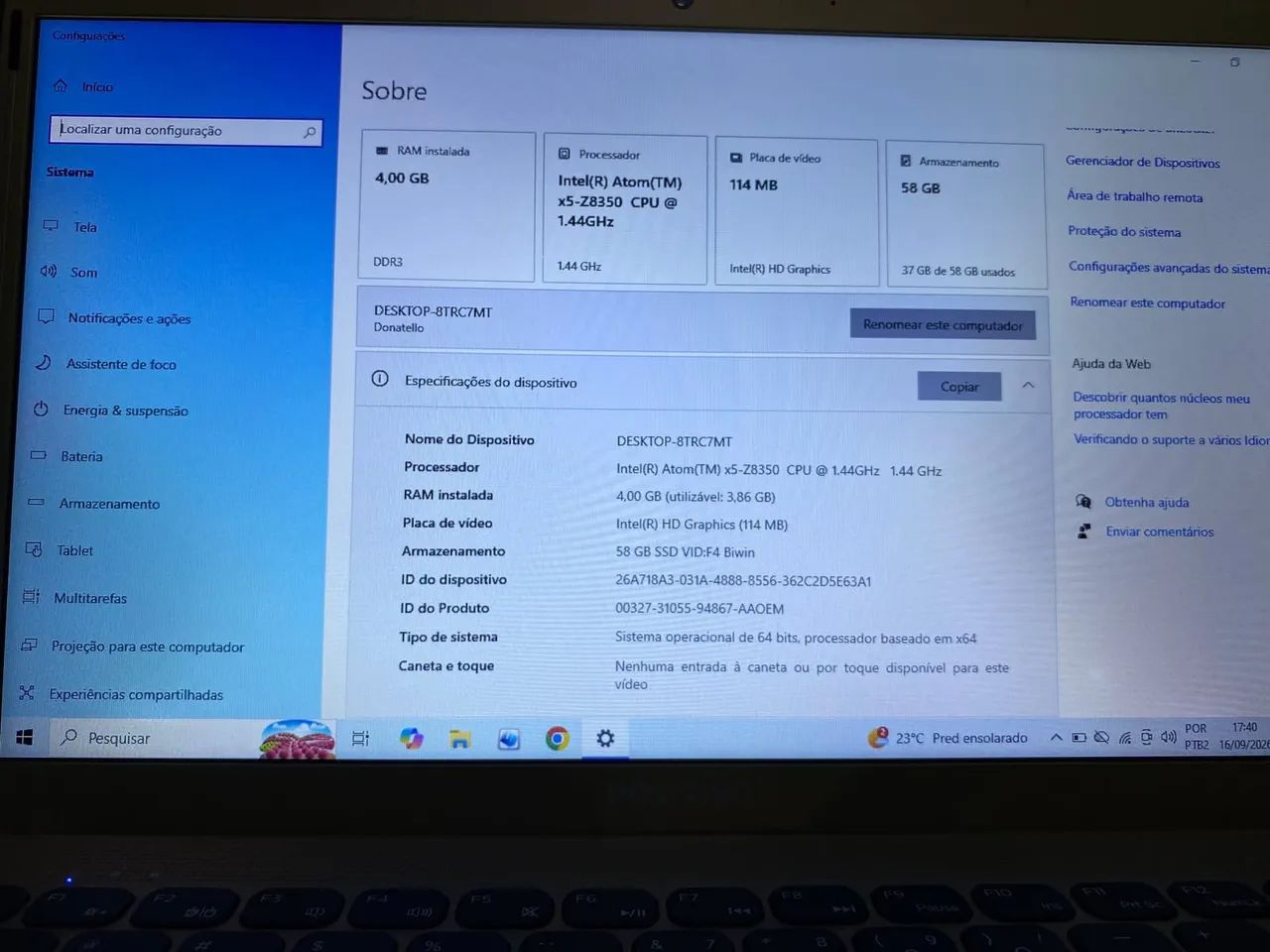 Notebook Positivo  - Foto 4