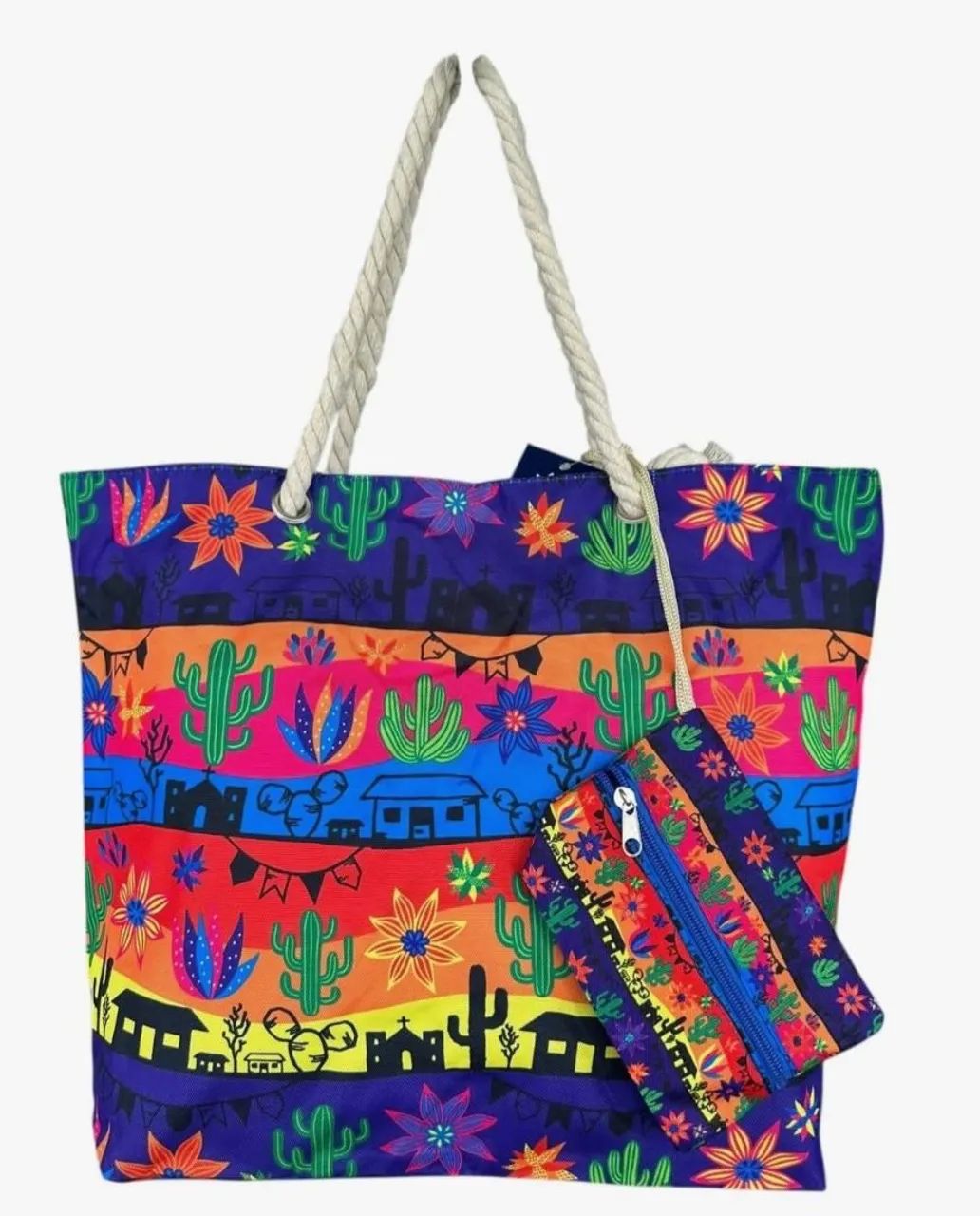 Bolsas de praia com necessaire  - Foto 5