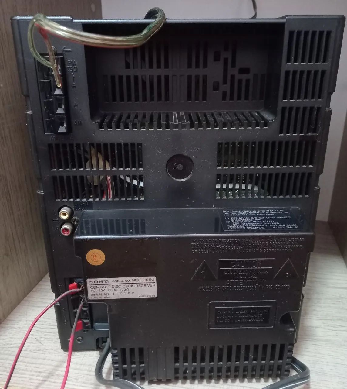 MICROSYSTEM SONY MHC-610 JAPONÊS - Aparelhos de Som - Vila