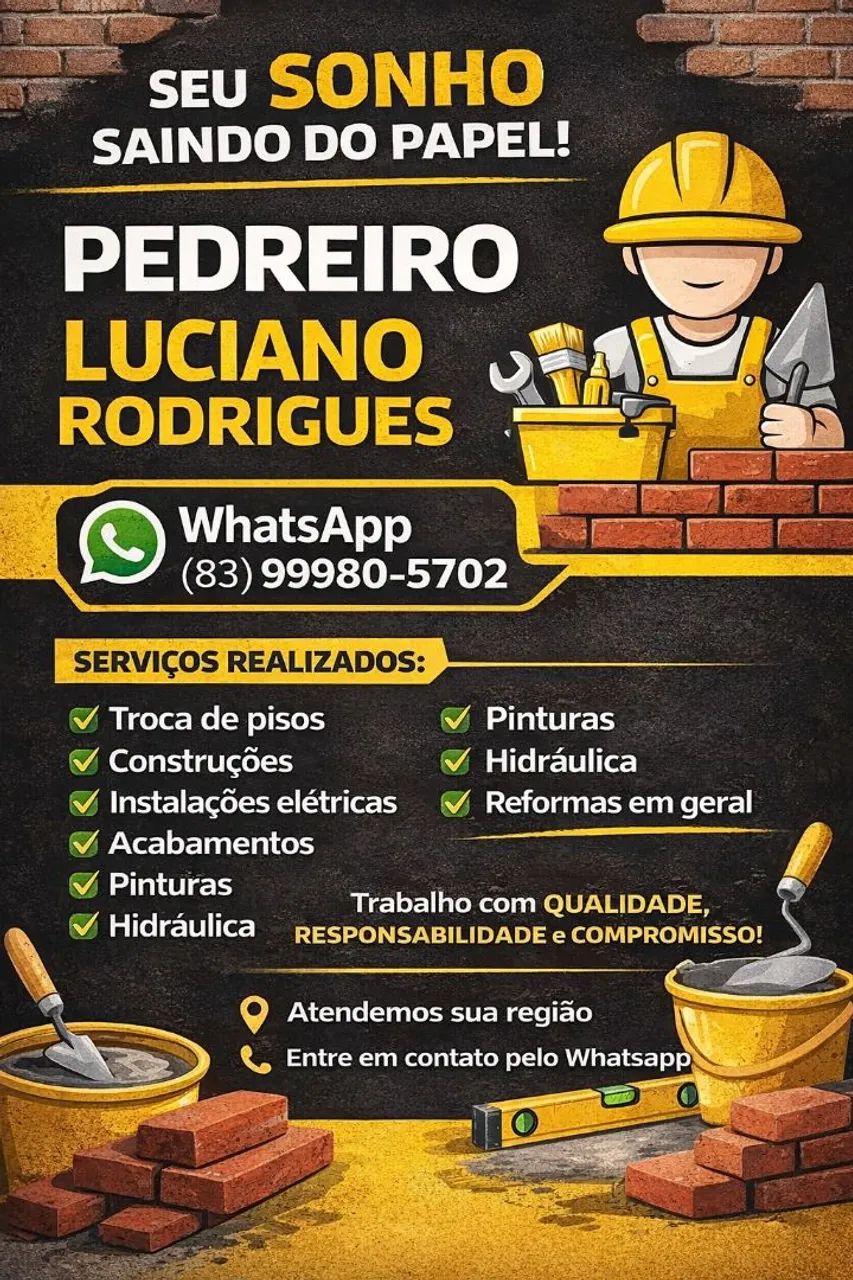 Pedreiro profissional 