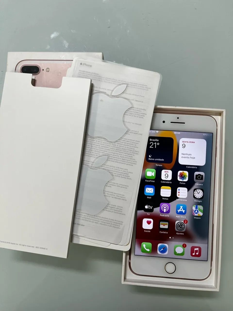 iPhone 7 Plus Rose Gold 128gb - Foto 3