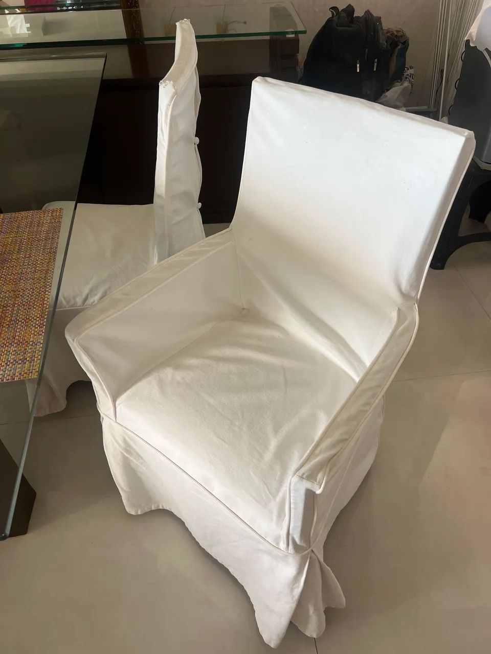 conjunto de cadeiras de jantar (4 sem braço e 2 com braço) - Foto 5