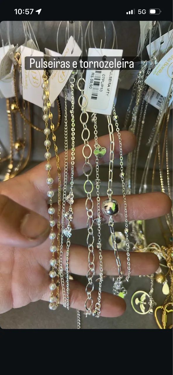 Semijoias pulseiras prata