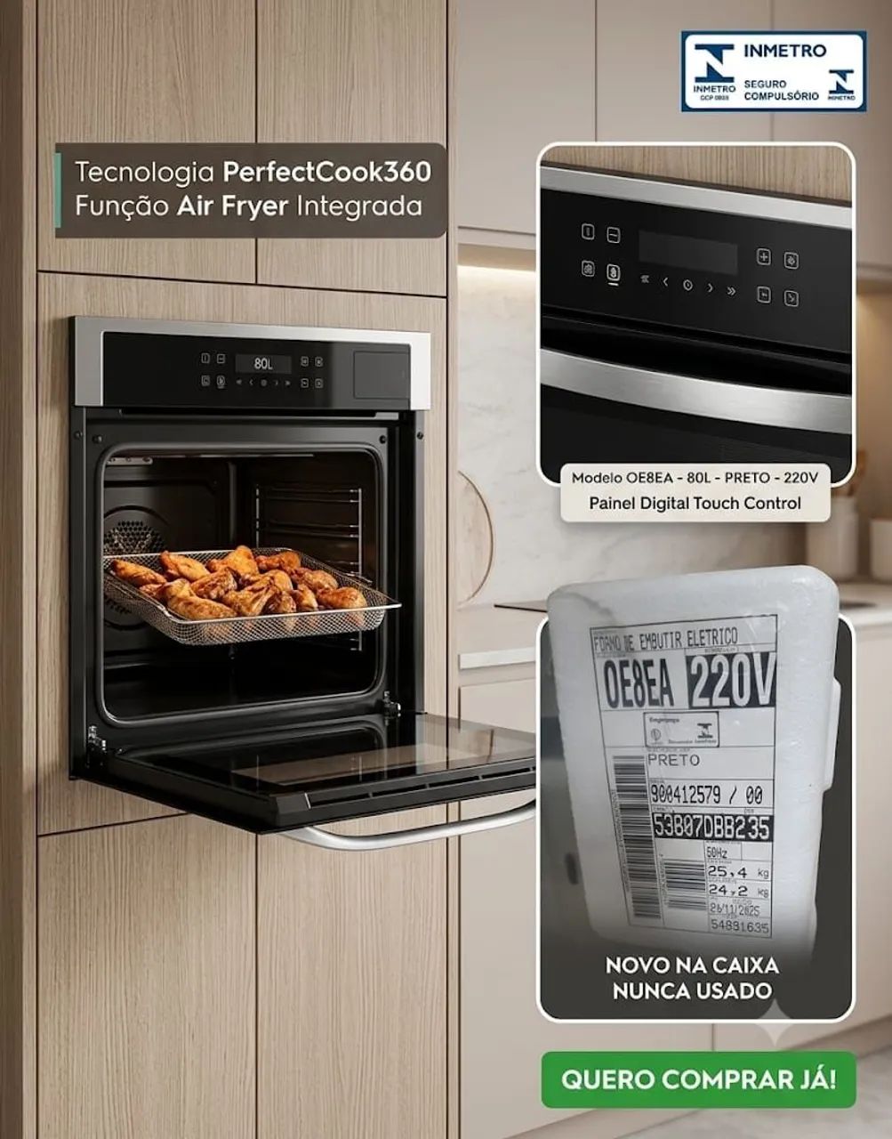Forno Elétrico de embutir Electrolux 