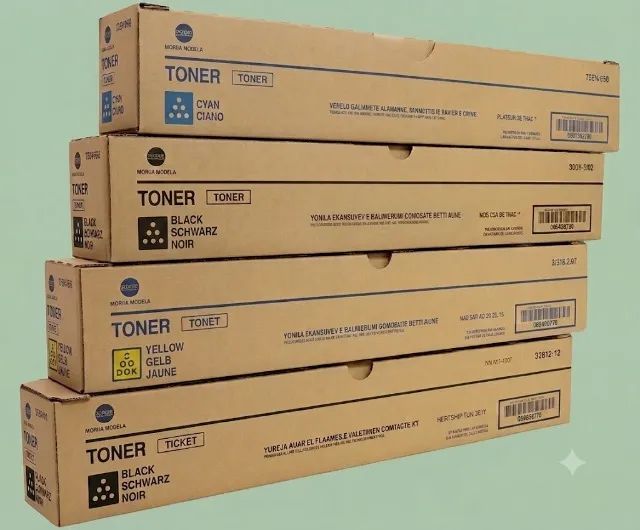 4 toner vazio original konica minolta c258