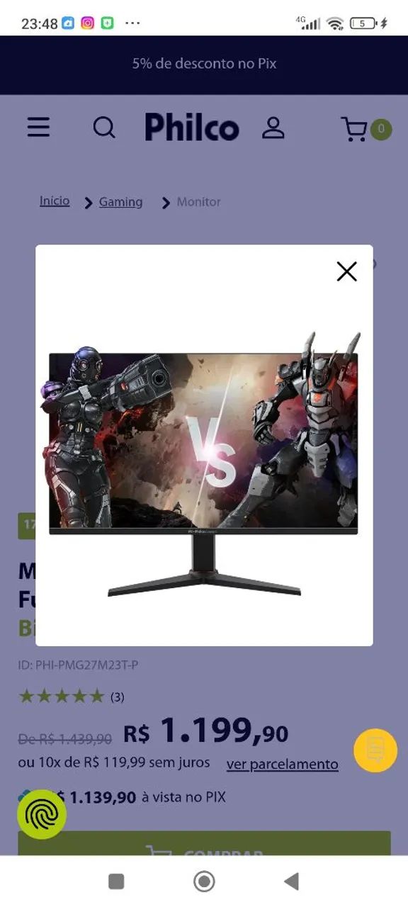 Monitor Philco gamer - Foto 2