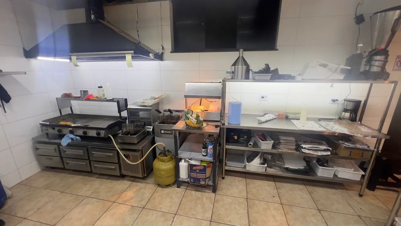 Kit chapa e balcão refrigerado 6 gavetas 220v 