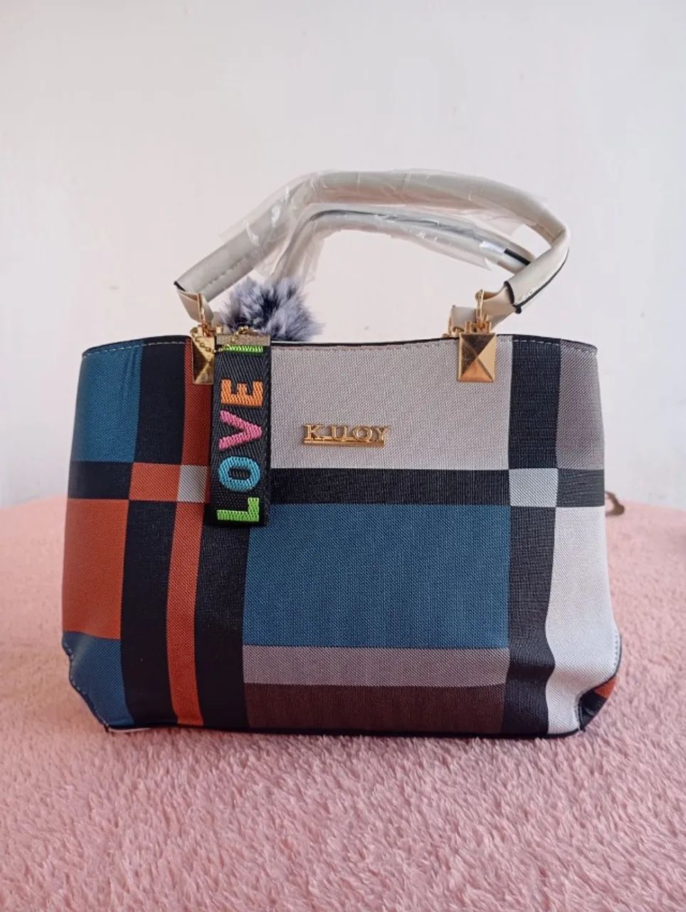 Bolsa Feminina Xadrez Kuoy - Foto 2