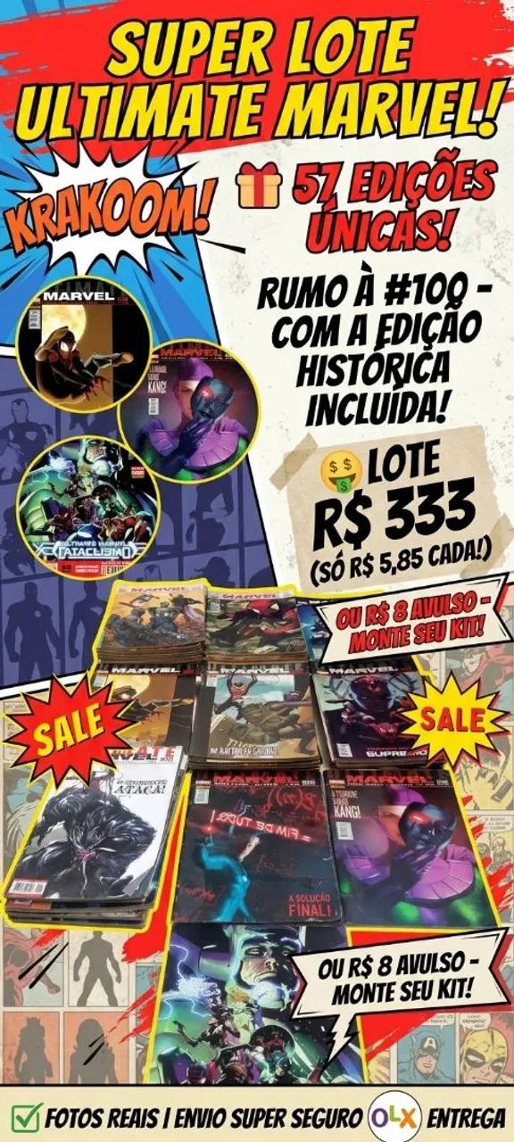 Lote 57 hqs ultimate marvel