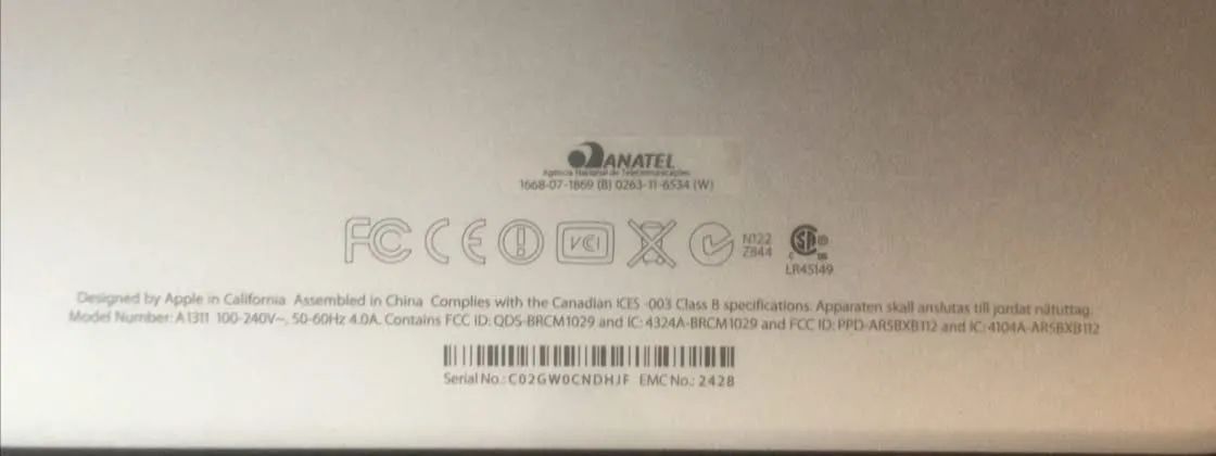 Mac 21,5" A1311 2011 - Para retirada de peças - Foto 5