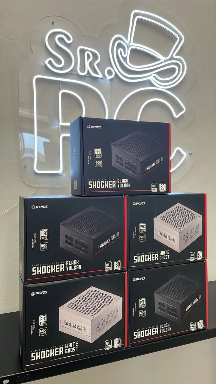 Fonte gamer PCYES shocker full modular - Foto 2