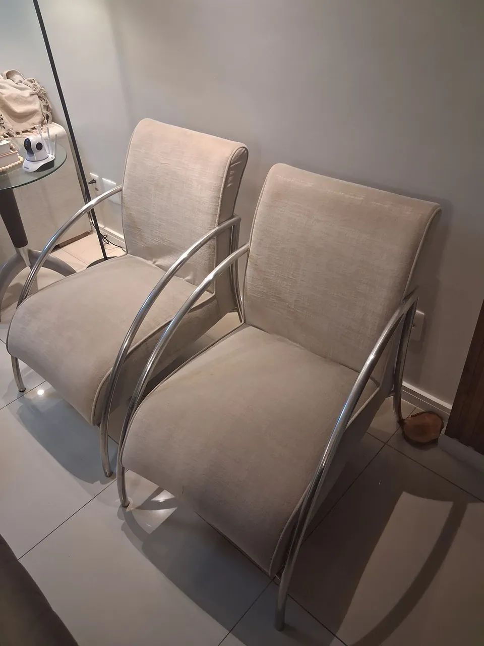 Poltronas 100% aço (as duas)
