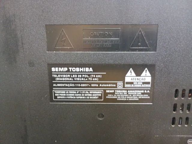TV LED de 29 polegadas Semp Toshiba DL2971(B)W - Defeito  - Foto 5