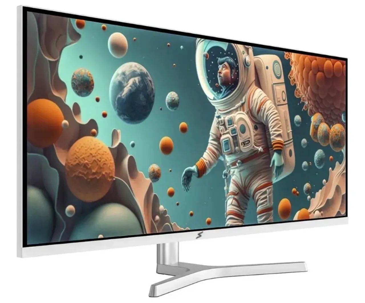Monitor Gamer Superframe Vision Ultra 34 Pol 2.5k IPS branco 