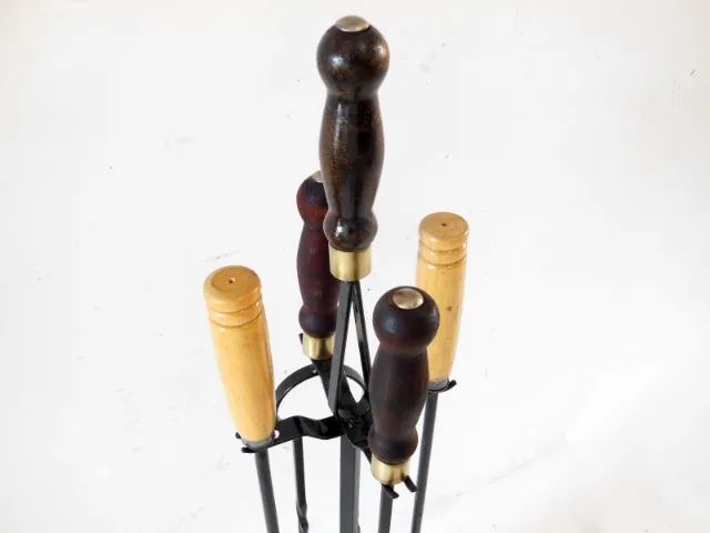 Jogo Kit Limpeza Lareira 4 Peças - Foto 5