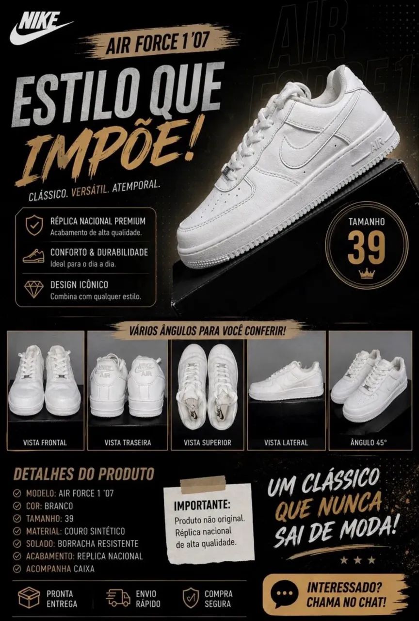 DOIS PARES NIKE AIR FORCE - Foto 2
