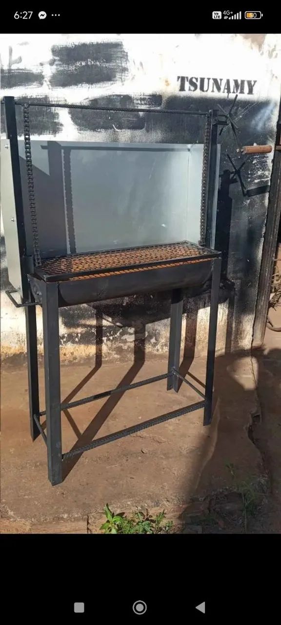 Churrasqueira para vendas de espetinhos 