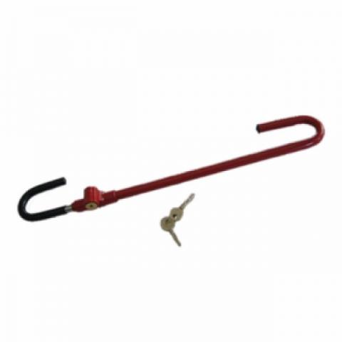 Trava Segurança Antifurto Volante Tetra Vermelho Universal