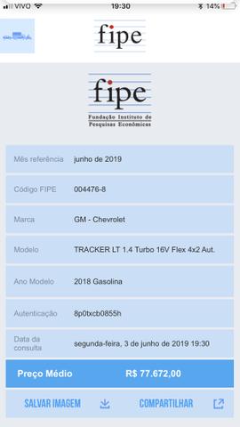 Tracker lt 1.4 turbo 2018 com apenas 13.000km. léo careta veículos - Foto 14