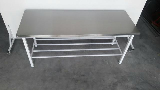 Mesa com pés epox - Produto novo reforçado - Gregory