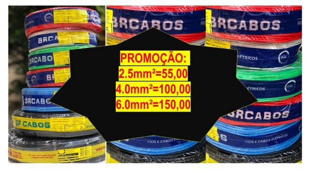 Materiais eletricos com promoção, cabos e fios flexiveis e outros