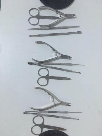 3 kits de alicates para manicure
