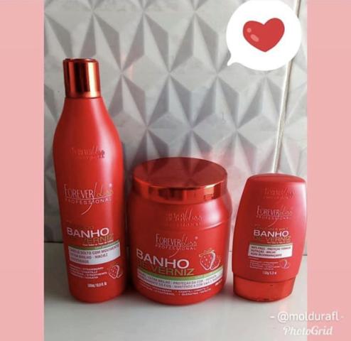 Banho de verniz morango