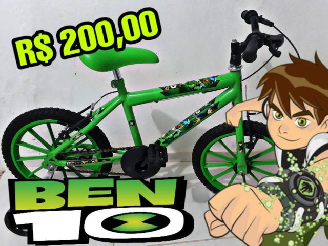 Bicicleta infantil ben 10 semi-nova