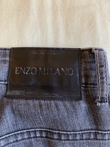 Calça Jeans Enzo Milano Original Cinza Escuro Tamanho 44 Regular Fit - Rasgo (Ver Fotos) - Foto 6