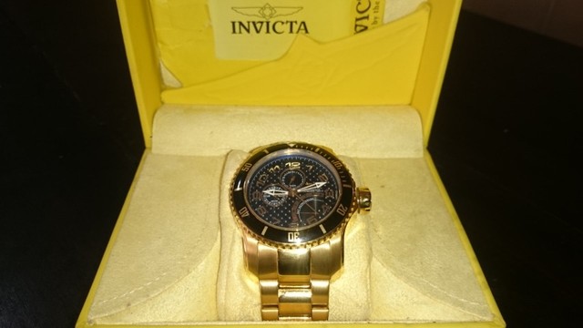 Relógio Invicta Banhado Ouro