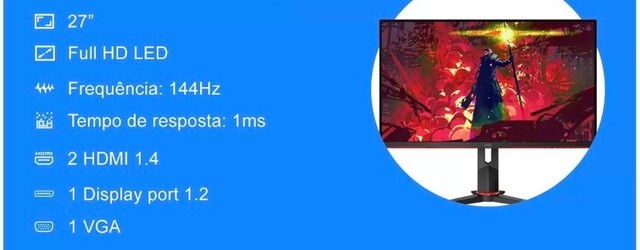 Vendo Troco Monitor Aoc Hero 27 Polegadas 144hz Computadores E Acessorios Morro Da Conceicao Recife Olx