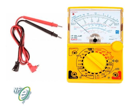 Multímetro Analógico Profissional It-blue Le-1944 Com Bip - Foto 3