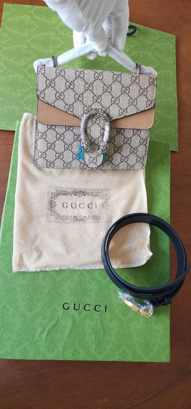 Bolsa Gucci Dionysus Mini + Cinto Gucci - Foto 2