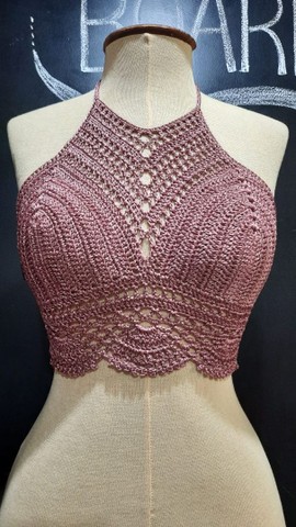 Cropped de crochê 