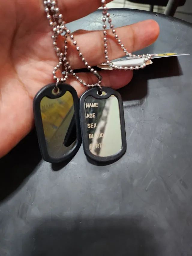Dog tag Aço cirúrgico 316L antialergico  - Foto 3