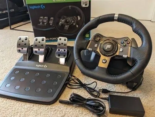 Volante/Marcha/Pedal - Logitech G27 Racing Wheel - Preto/Prata