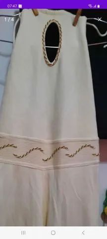 Lindo macacão branco bordado 