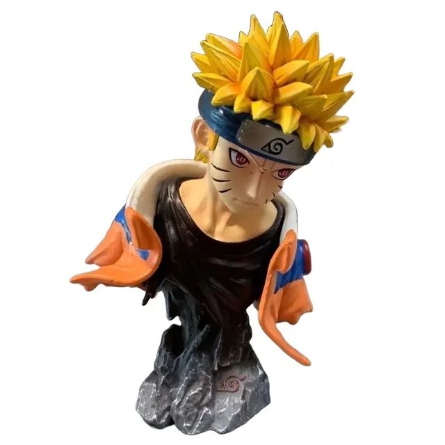 Busto do Naruto Uzumaki Feito de Resina modo raposa Boruto PVC Action  Figures Anime - Naruto - #