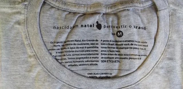 Camiseta 100% Algodão - Marca Sem Etiqueta - Foto 4