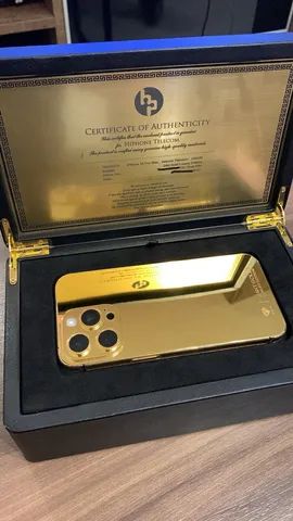 iPhone 15 Pro Max Natural Titanium 256gb, 24 kt, Gold Luxury Edition