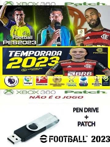 Futebol Atualizado PES Jogo Xbox 360 Dvd LT 3.0 - Desbloqueado