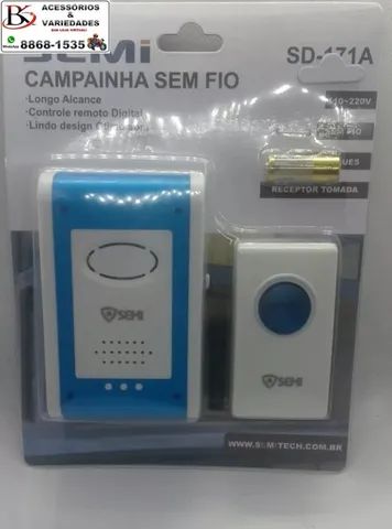 Campainha S/ Fio De Longo Alcance 100 Metros  - Foto 3